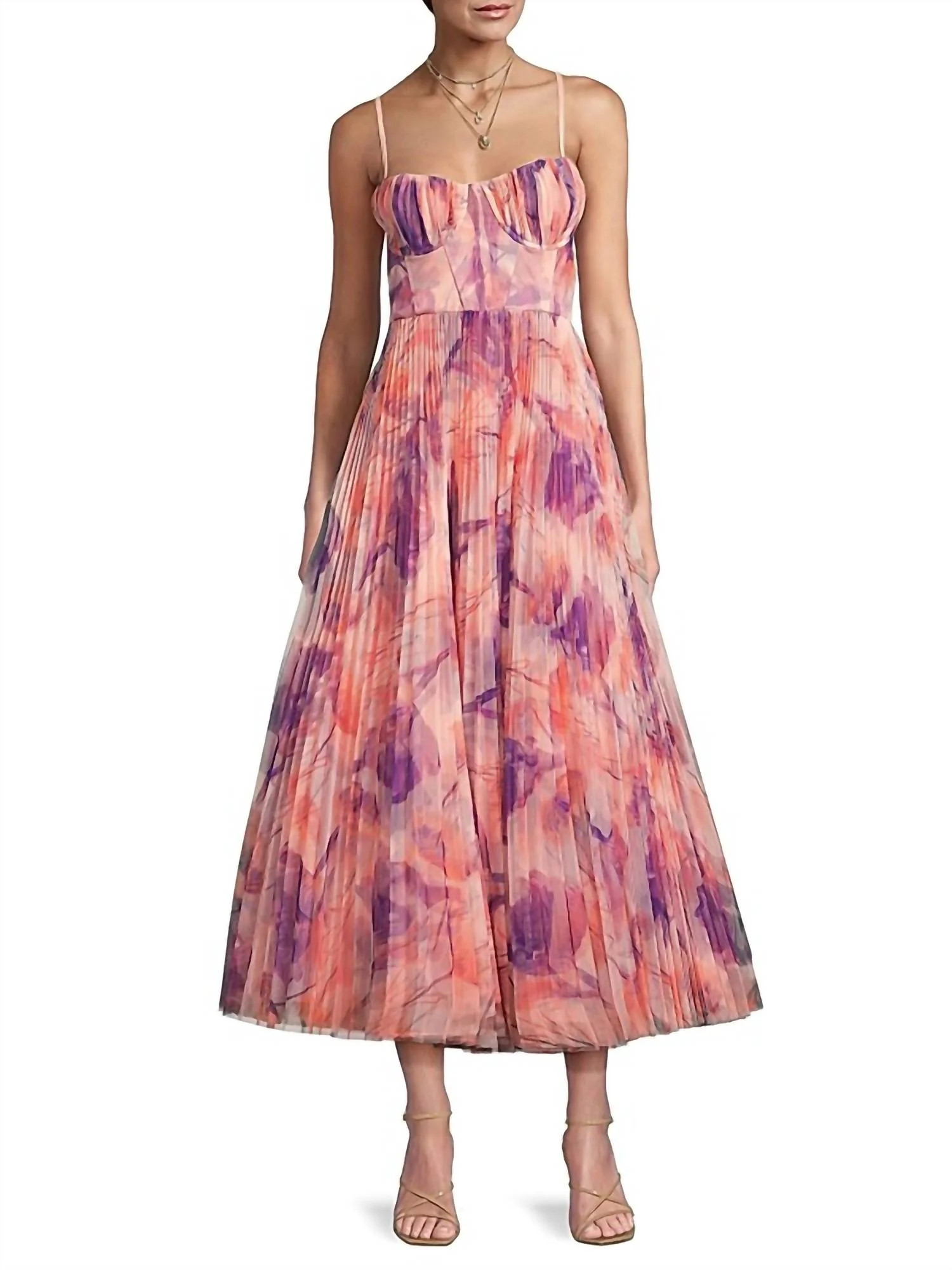 Women's Amara Gown In Soft Peach/plum | Shop Simon