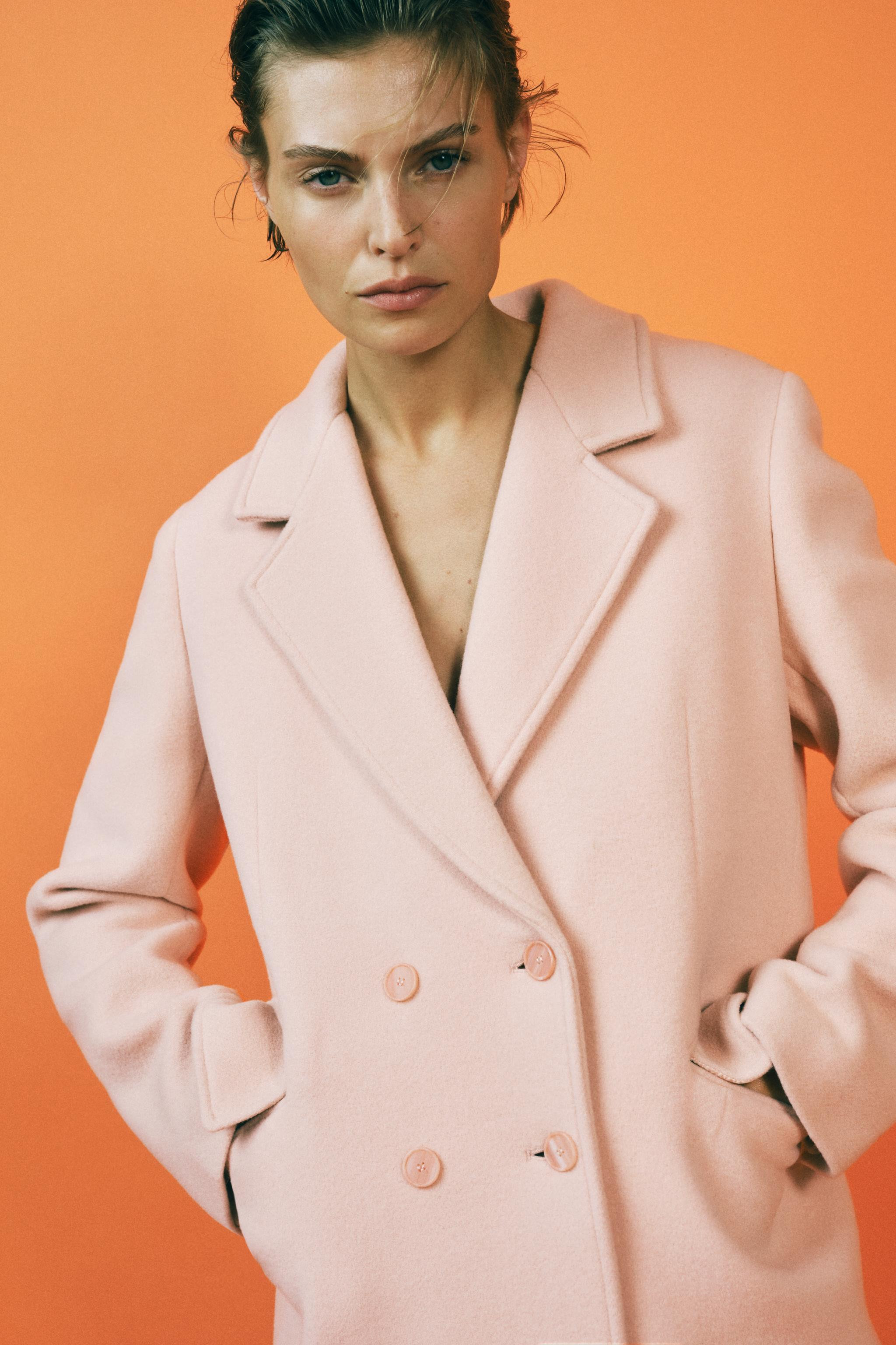 WOOL BLEND DOUBLE BREASTED COAT ZW COLLECTION | Zara US