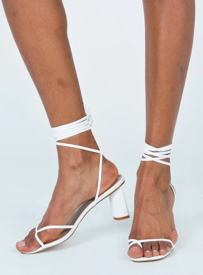 The Lena Heels White | Princess Polly US