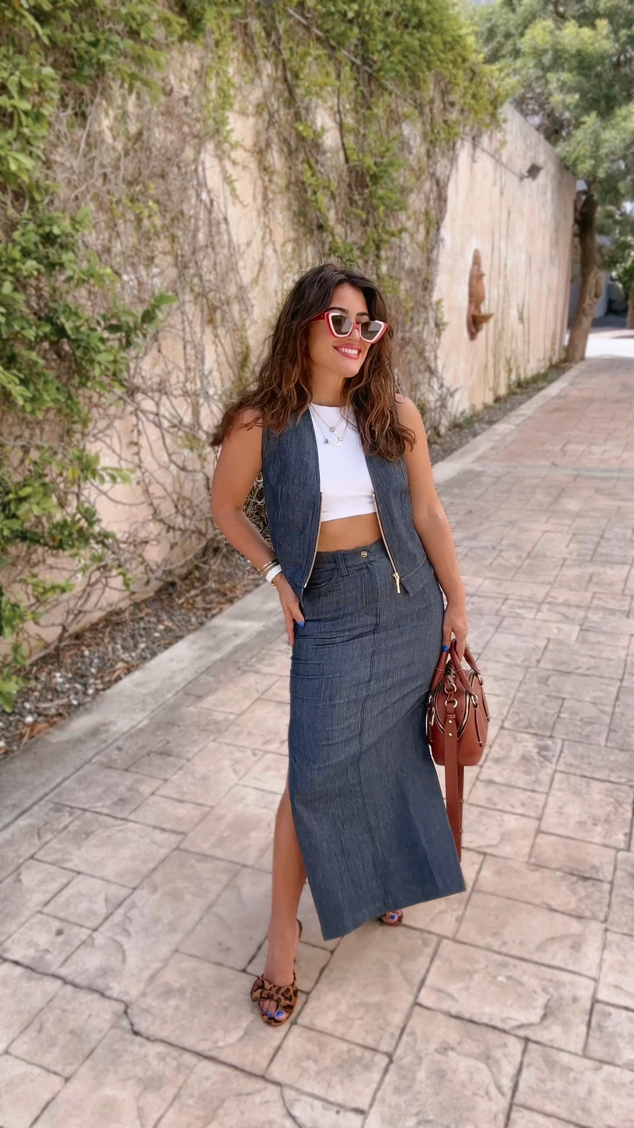 Blue Jean Baby in my La Peony Clothing’s The Brandee Vest + Skirt 🩵

The denim quality is incredible and they both have a comfortable stretch to them. 

I’m wearing an Xsmall in both.

#LaPeonyStyle #CasualLuxuryByLaPeony #TheBrandee

Matching set, denim skirt, denim vest, denim top, petite, office wear, neutral outfits. 

#LTKStyleTip #LTKSeasonal #LTKVideo