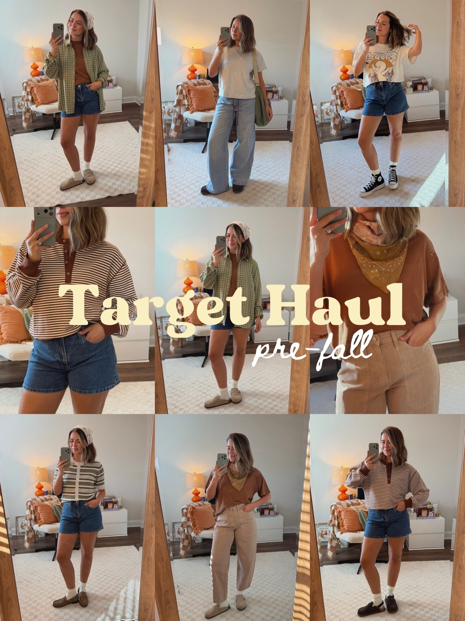 a little pre-fall Target round up 🍁🍂 The colors, the quality all so good!! Size Details below:

baggy jeans - wearing size 8 (sized up for looser fit!)
barrel jeans - size 6
casper tee - size L (for oversized fit)
sweatshirt & flannel - size M
tee & sweater top - size S 
loafers - size 7 (true to size)
clogs - size 7.5 (went up a size to wear with thick socks!) 

pre fall haul | early fall finds | fall outfit transitions

#LTKootd #LTKSeasonal #LTKSaleAlert