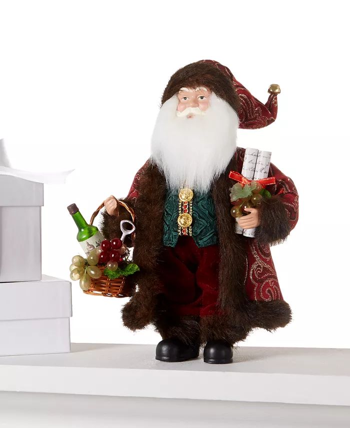 12" Santa Figure with Wine, Created for Macy's | Macy's