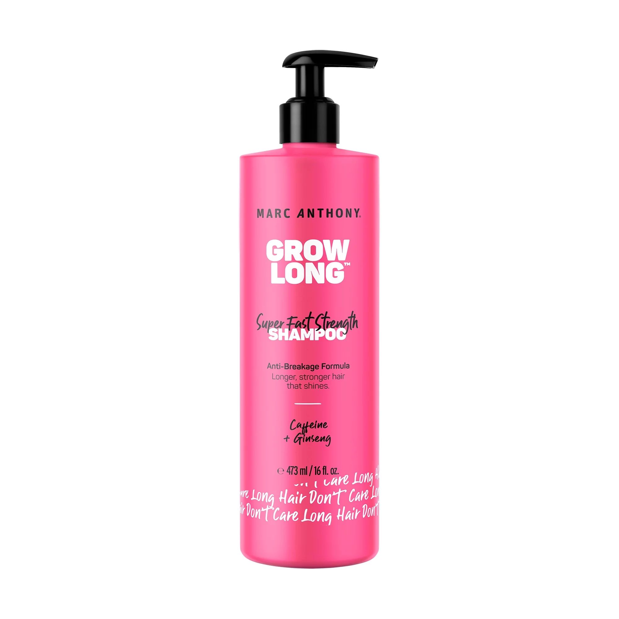 Marc Anthony Grow Long Super Fast Strength Shampoo with Caffeine & Ginseng, 16 fl oz | Walmart (US)