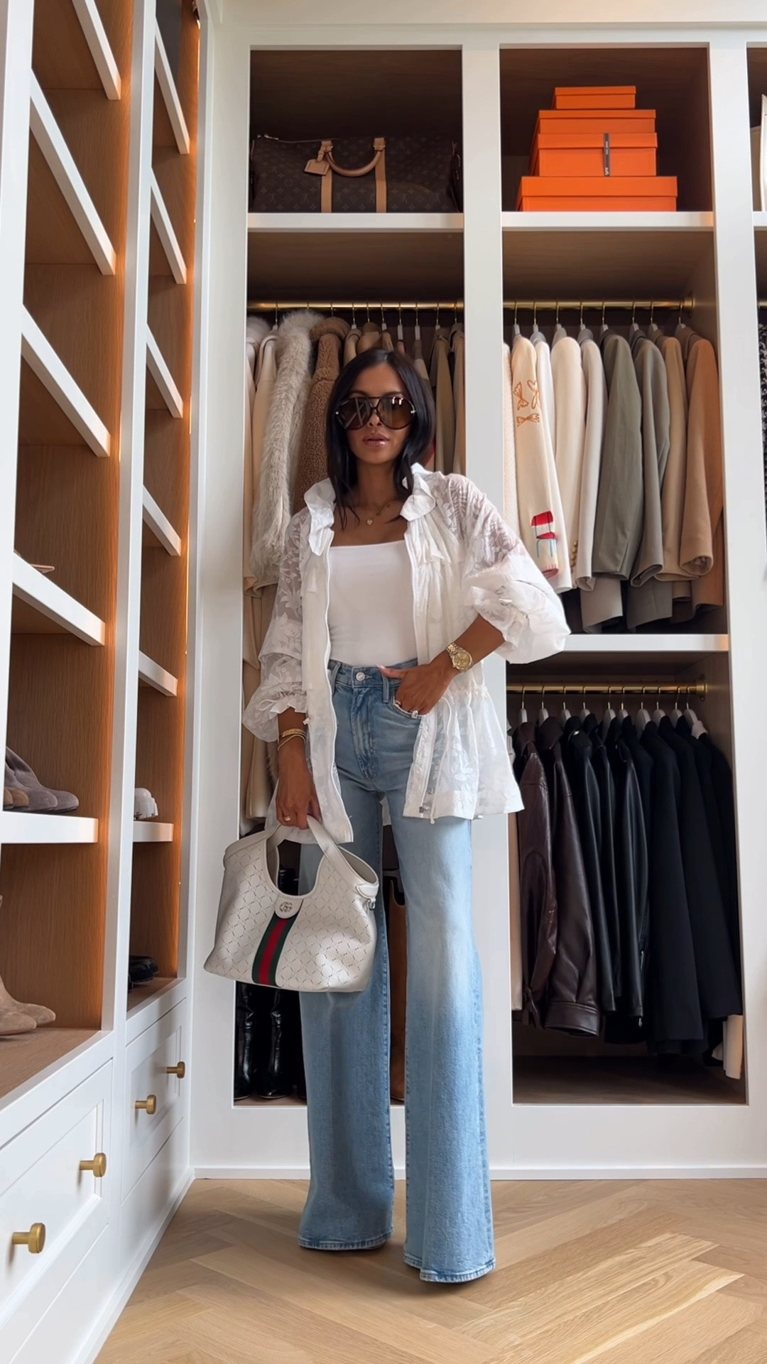 Summer outfit ideas
Anthro sheer jacket
Mother jeans
Amazon tank
Gucci giglio bag

#LTKSeasonal #LTKOver40 #LTKmomlife