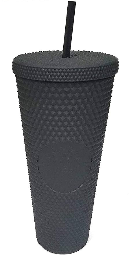 Starbucks Plastic 2021 Black Matte Studded Venti Tumbler, 24 oz | Amazon (US)