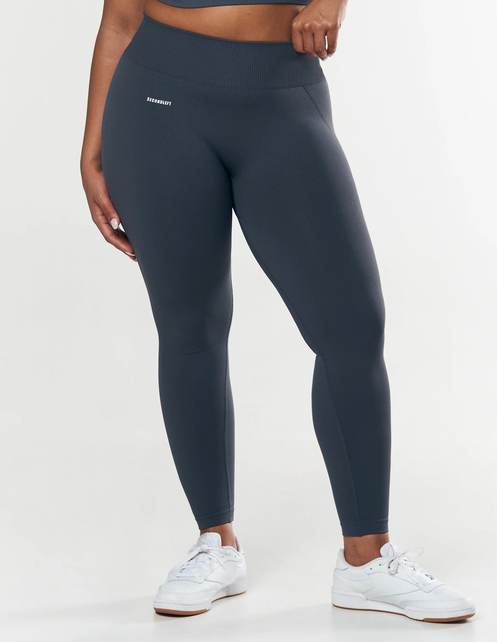 Seamless Full Length Tights - Blueberry | STAX.