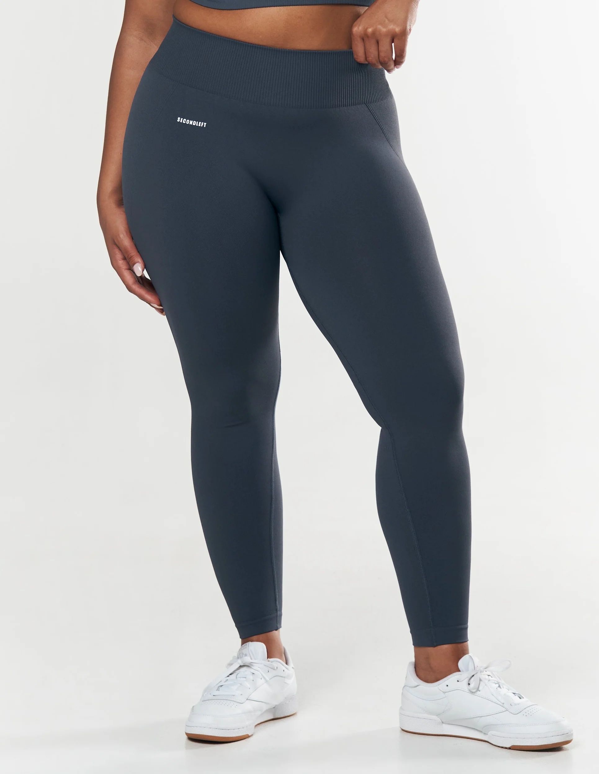Seamless Full Length Tights - Blueberry | STAX.
