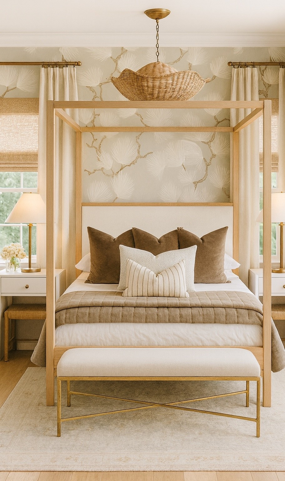 The most comfortable room in the house 

#bed #bedroom #wallpaper #curtians #arearug 

#LTKSaleAlert #LTKHome