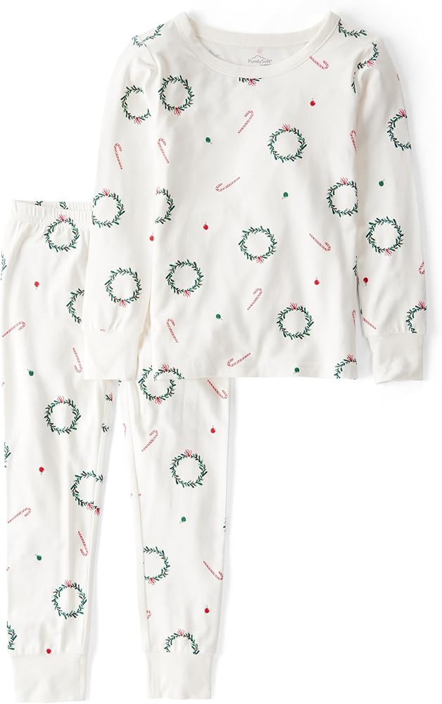 Carter's unisex-baby Purelysoft Long-sleeve 2-piece Pajamas | Amazon (US)