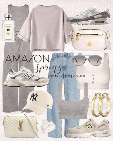 Shop these Amazon casual spring outfit finds! Ribbed bralette, onesie jumpsuit, cropped tee, New Balance 9060, Nike Air Max 90, New Balance 530, YSL Bag, Coach Belt Bag and more! 

Follow my shop @thehouseofsequins on the @shop.LTK app to shop this post and get my exclusive app-only content!

#liketkit #LTKMostLoved 
@shop.ltk
https://liketk.it/4vnQA

#LTKstyletip #LTKSeasonal