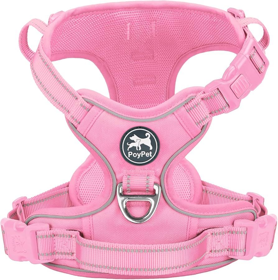 PoyPet No Pull Dog Harness, No Choke Reflective Dog Vest, Adjustable Pet Harnesses with Easy Cont... | Amazon (US)