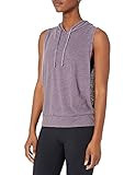 Amazon Brand - Core 10 Women's Tri-Blend Workout Tank Hoodie, Violet Burnout, Small | Amazon (US)