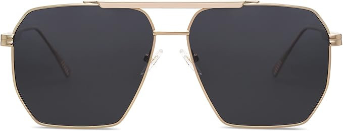 SOJOS Retro Oversized Square Polarized Sunglasses for Women and Men Vintage Shades UV400 Classic ... | Amazon (US)