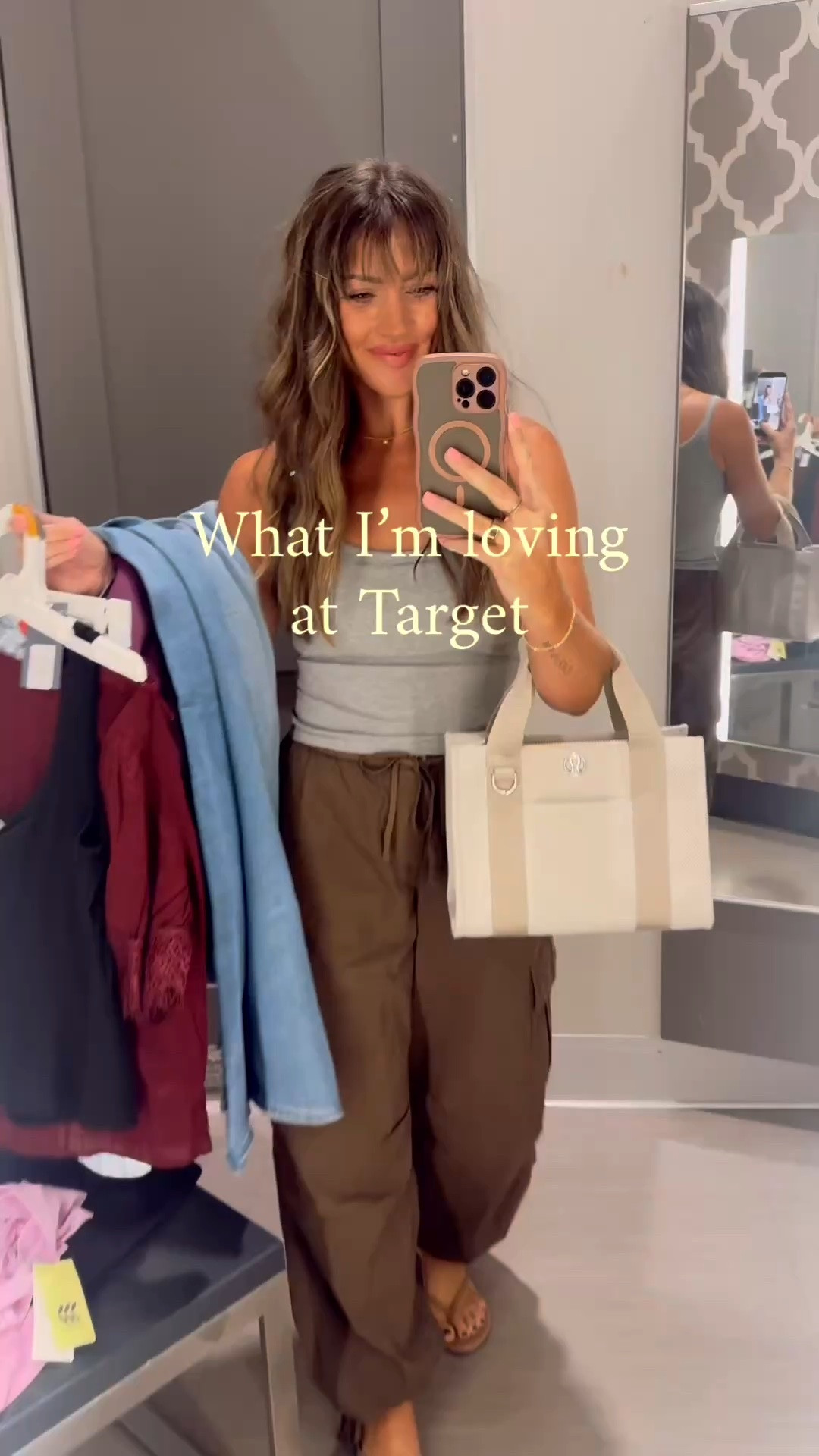 New at 🎯 I’m lovinggggg! Wearing my true size XS in tops & smalls in the activewear / size 2 jeans (which, btw are FABULOUS!! Suuuuper stretchy and high rise. Dress em up for work or dates or down casual with boots and sneakers for fall!). Lmk if you have any qs!! 

Workout wear
Travel outfit
Date night outfit
Fall transition 
Early fall
Pre fall 
What to wear
Target run 
Target outfits
Neutral outfit
Workout fit 
Activewear
Leggings
High rise jeans 
Business casual workwear 
Teacher outfit 
Girls night 
Fall outfit ideas