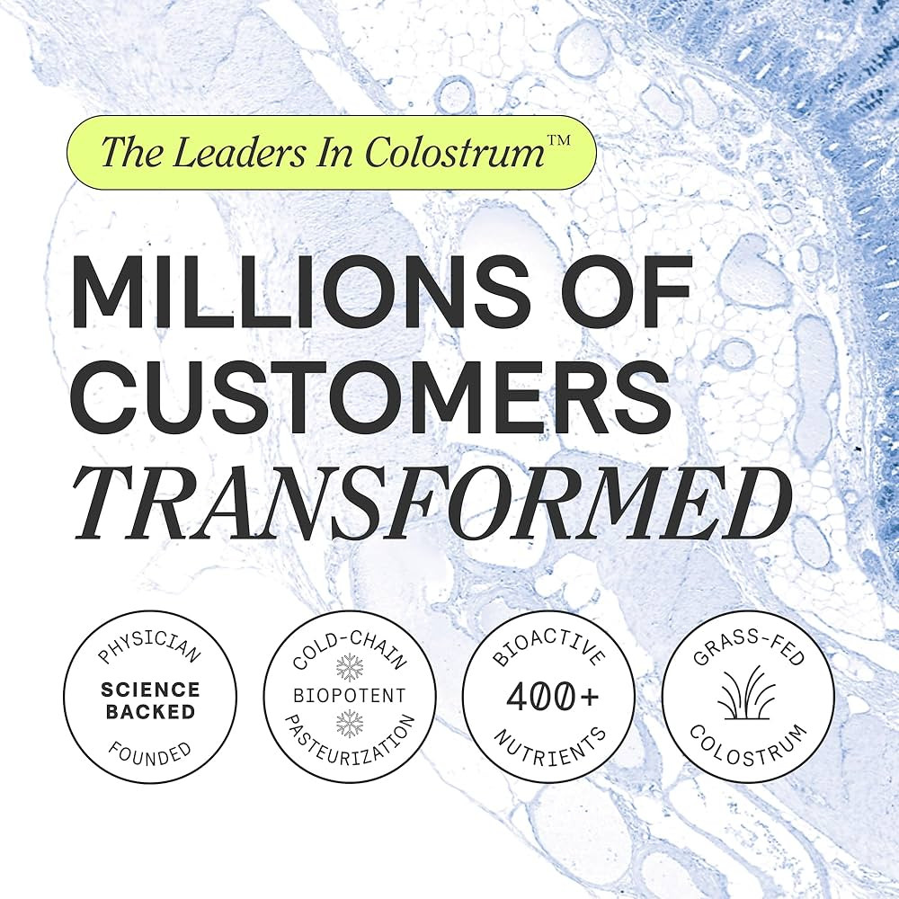 ARMRA Colostrum™ Premium Powder, Grass Fed, Gut Health Bloating Immunity Skin & Hair, Contains ... | Amazon (US)