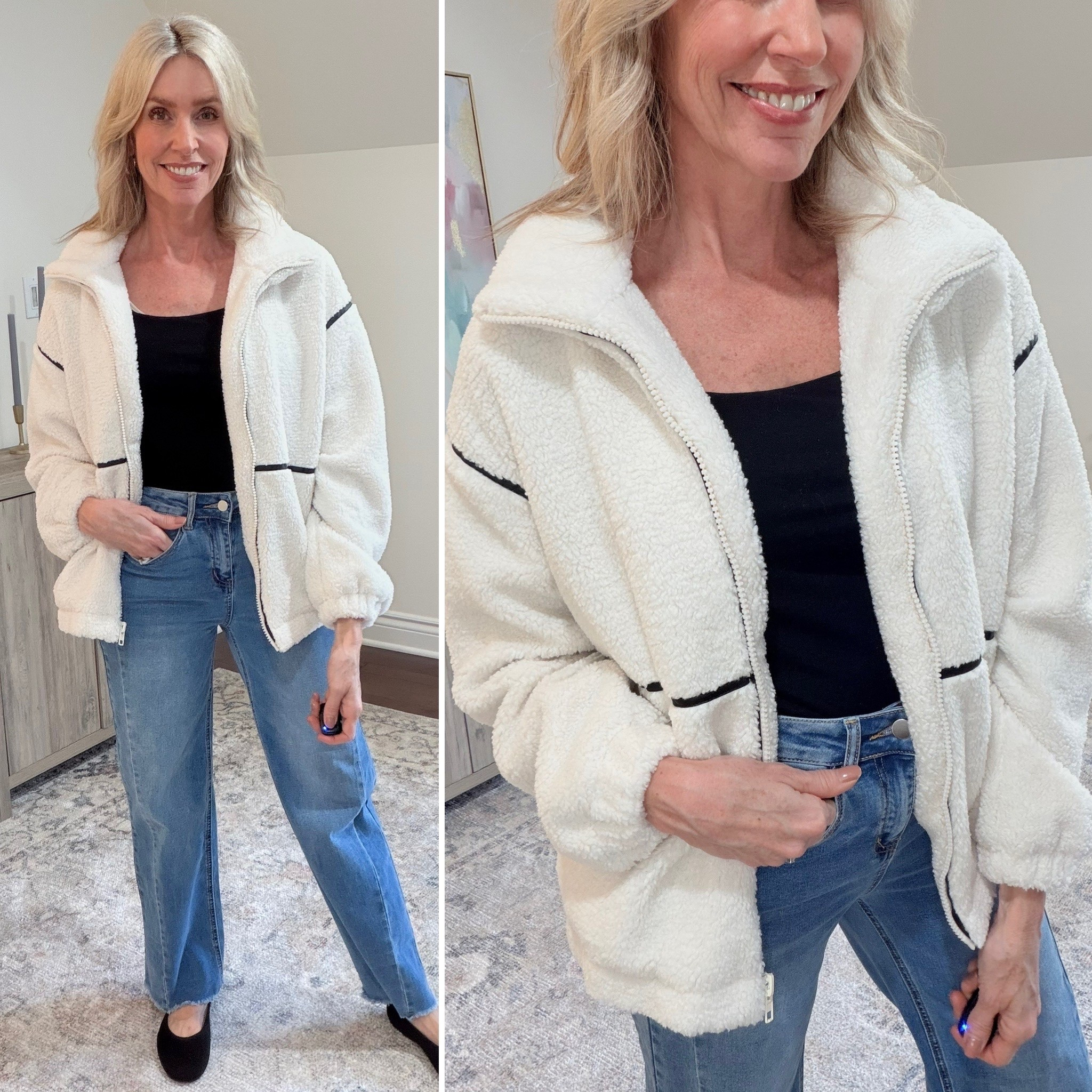 Super cozy coat that is great as well transition to spring! Fit is oversized so go with your normal size. Comes in several colors and sizes.

#LTKOver40 #LTKootd #LTKgrwm