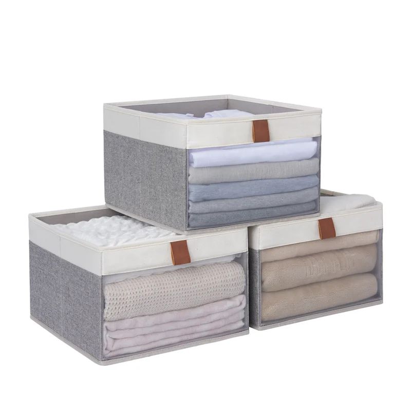 Fabric Storage Box (Set of 3) | Wayfair North America