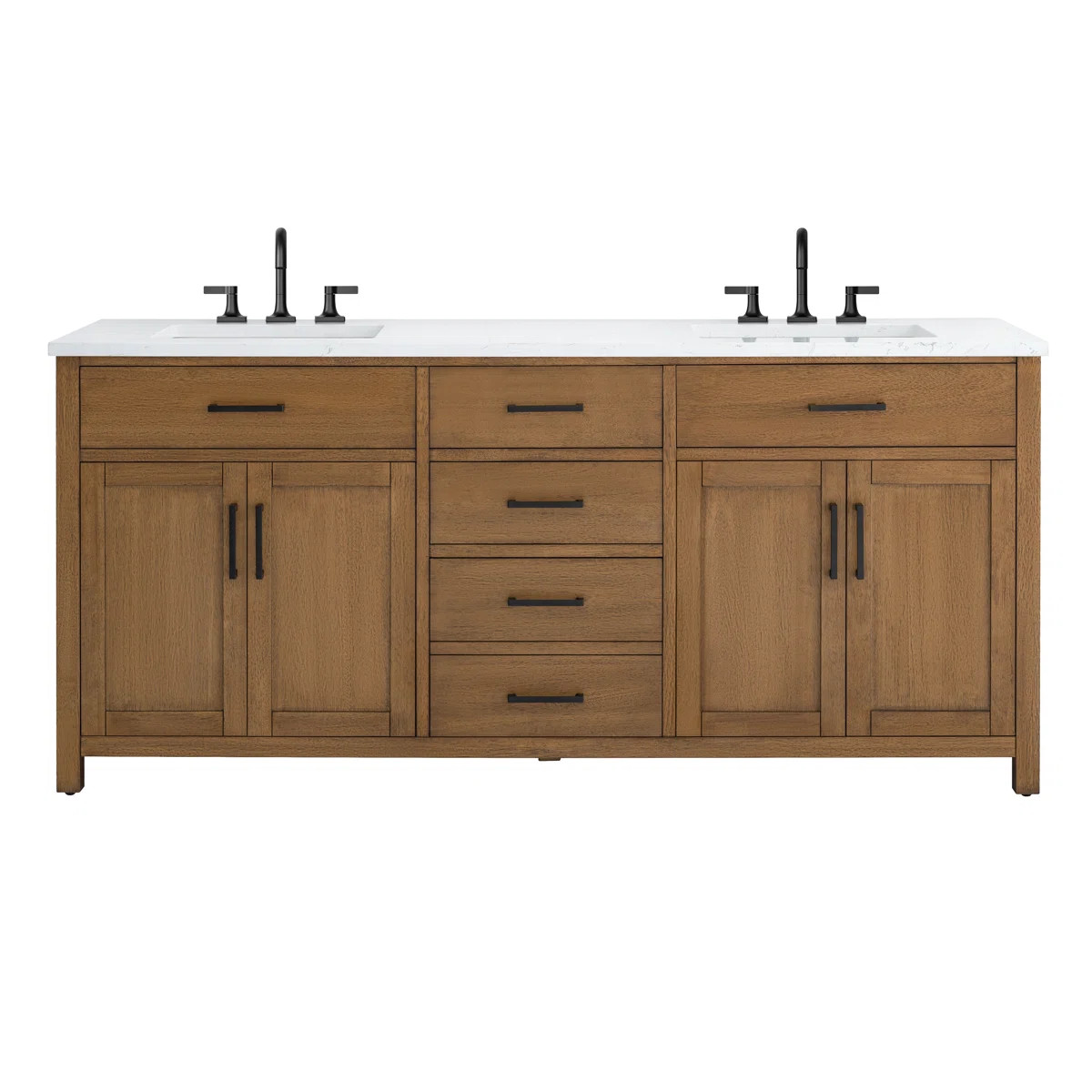 Tremolo 72" Double Bathroom Vanity With Engineered Marble Top | Wayfair North America