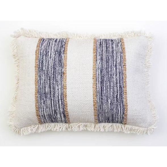 20"x20" Bodhi Jute Rope Fringe Trim Pillow - Decor Therapy | Target
