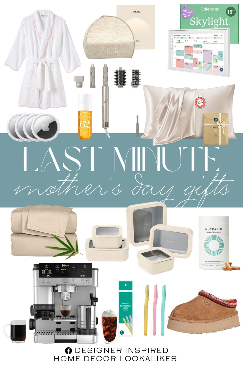 Last Minute Mother's Day Gifts. Mother’s Day Gift Ideas. Easy Last-Minute Gifts for Mom. Affordable Last-Minute Gifts for Mom. Thoughtful Last-Minute Gifts for Mom. Meaningful Mother’s Day Gifts. 

Home more affordable option find copy cat similar look for less budget friendly affordable cheap cheaper beautiful pretty. Clearance sale coupon code discount code promo code luxury lookalike look a like Inspo inspiration inspired by idea ideas Love like these? I share multiple every day in my FB group.
#mothersday #mothersdaygifts #giftideas #formom #lastminutegifts #mothersday2026 #giftguide #giftsinspo 

 #LTKMothersDay #LTKootd #LTKHome