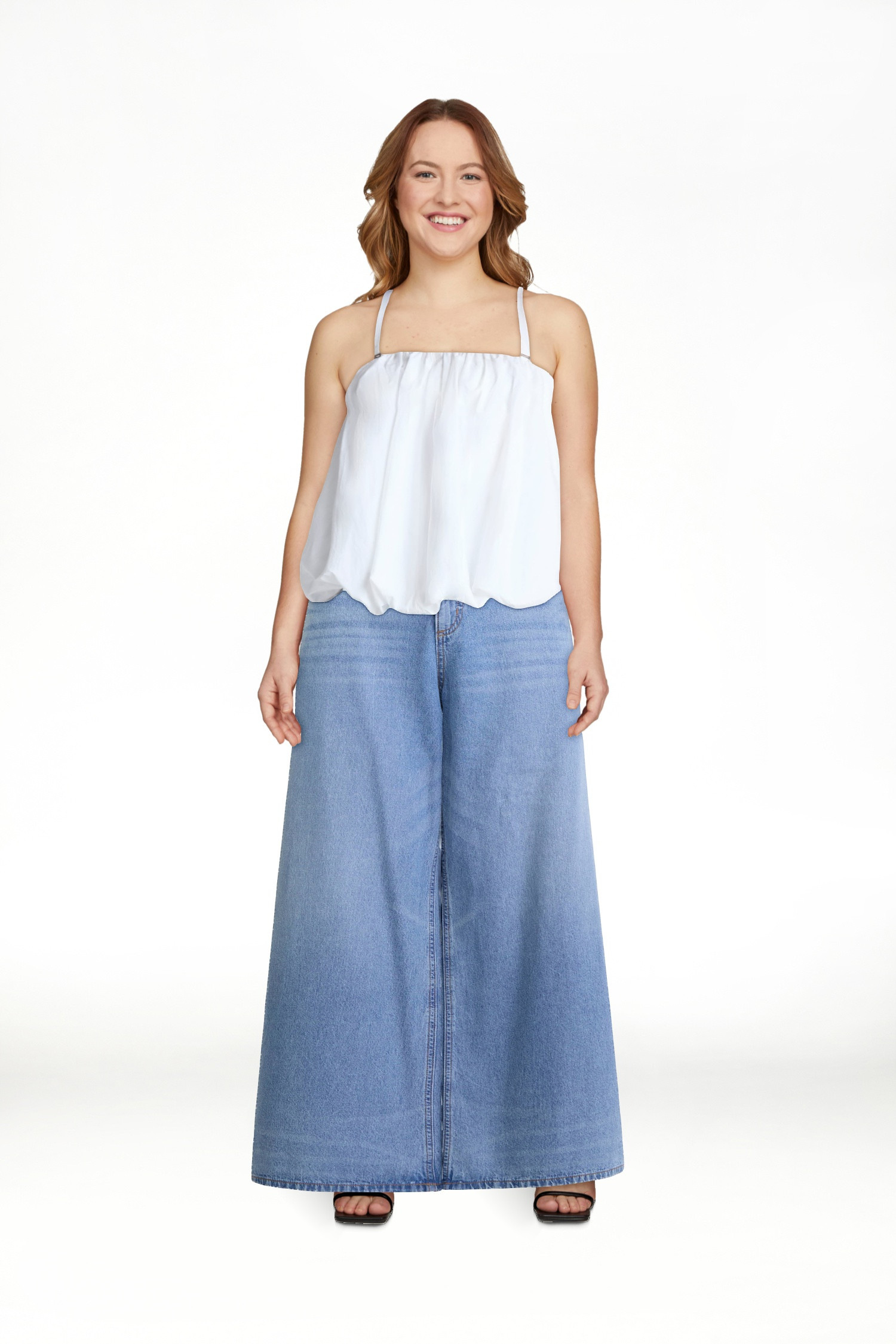 Scoop Women’s Bubble Hem Tube Top, Sizes XS-XXL | Walmart (US)