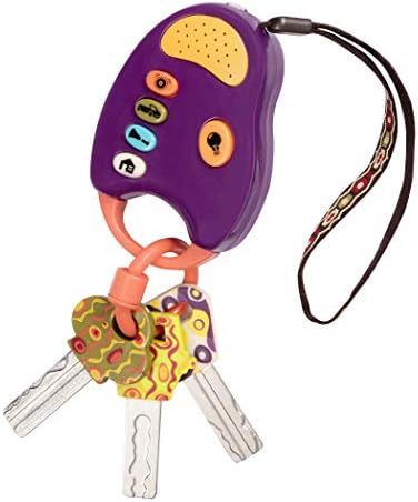 B. toys – FunKeys Toy – Funky Toy Keys for Toddlers and Babies – Toy Car Keys and Purple Re... | Amazon (US)