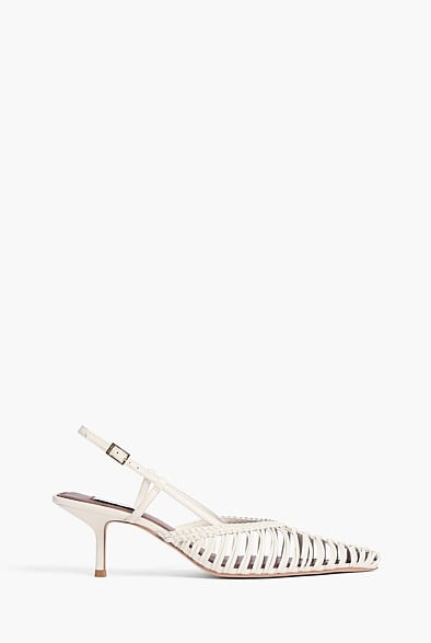 Cora Weave Slingback Heels | Witchery (AU)
