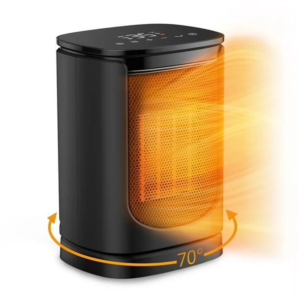 Space Heater with Adjustable Thermostat, Paris RhÃ´ne 1500W Ceramic Desktop Heater for Home - W... | Walmart (US)