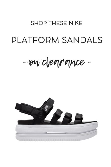 Platform sandals on sale!! Love when I find deals on NIKES 😮‍💨🔥 

#LTKStyleTip #LTKShoeCrush #LTKSaleAlert