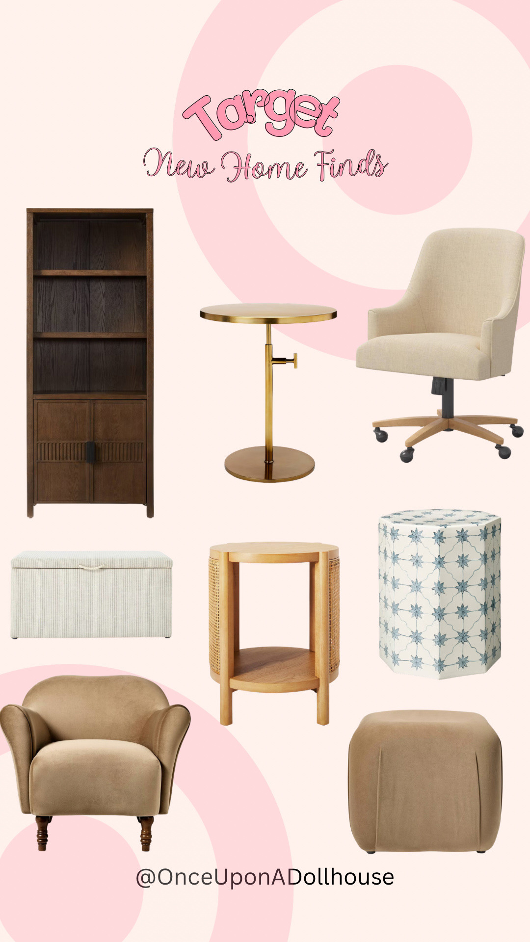 Target Home Finds! 

Accent table, sofa, ottoman, storage bench, office chair, bookshelf 

#LTKHome #LTKSaleAlert #LTKSeasonal