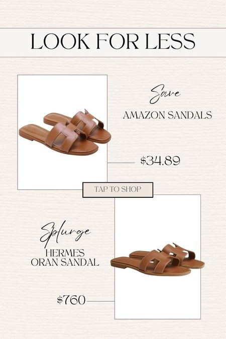 Look for Less | Hermes Sandals | Amazon Sandals | designer inspired | summer sandals 

#LTKfindsunder50 #LTKshoecrush #LTKstyletip