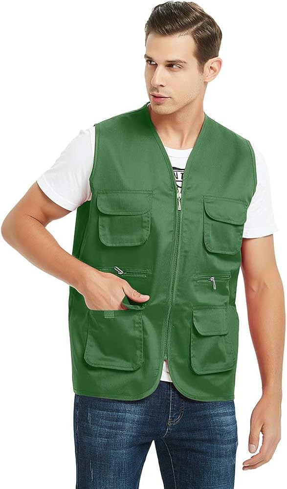 TOPTIE Adult Supermarket Volunteer Activity Vest Multi-pocket Waistcoat | Amazon (US)