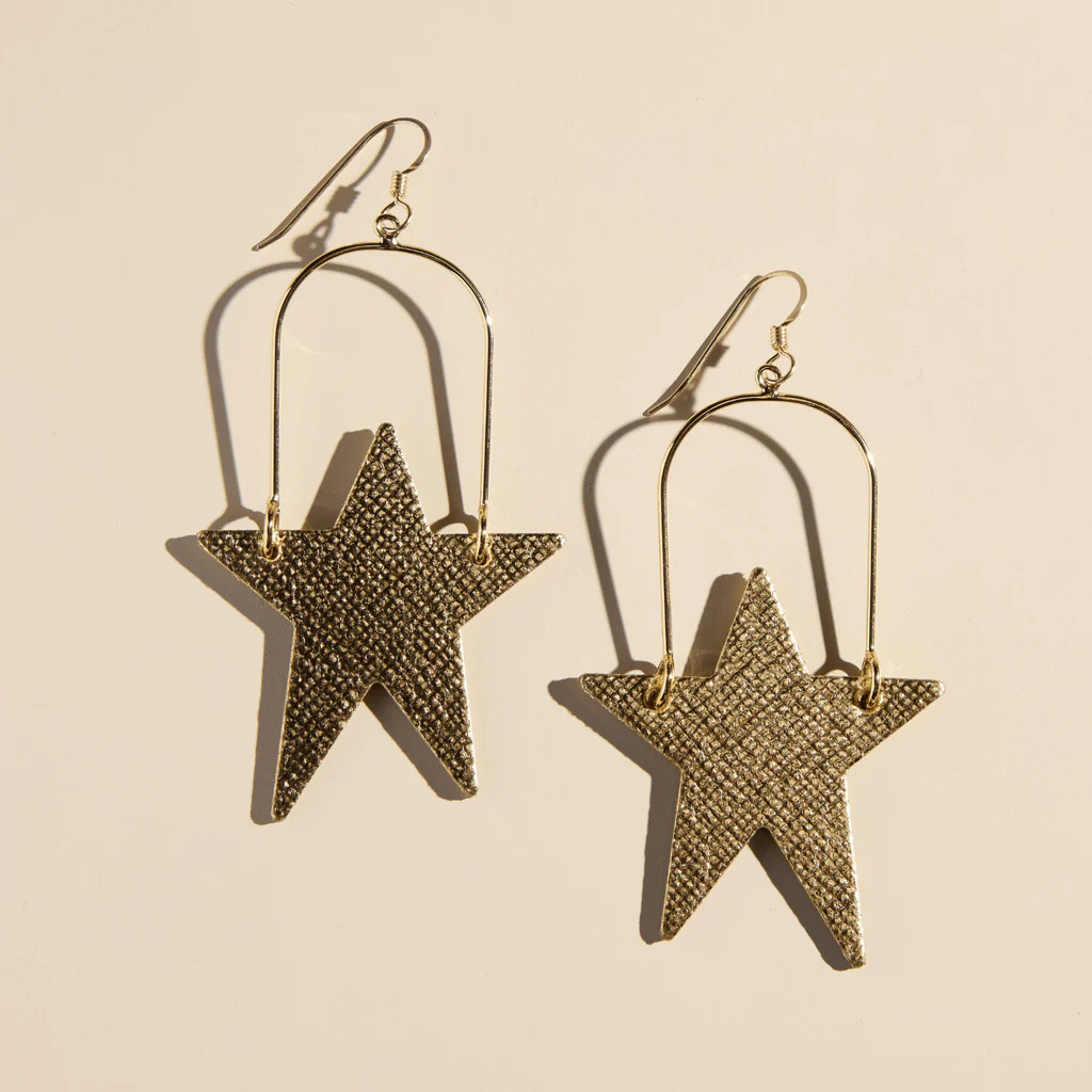 Gold Leaf Superstars | Nickel and Suede