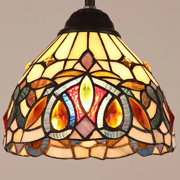 Tiffany-Style Victorian Design 1-light Dark Bronze Hanging Pendant | Bed Bath & Beyond