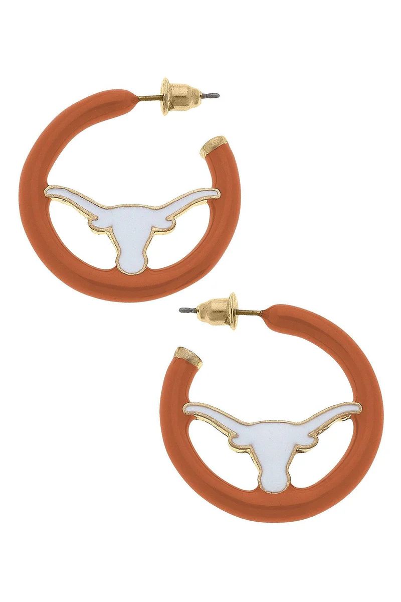 Texas Longhorns Enamel Logo Earrings | CANVAS