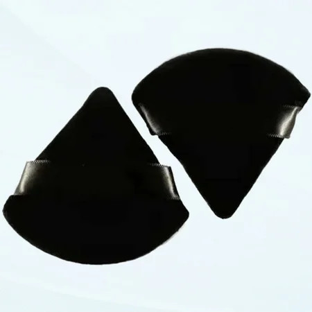 2PCS Black Triangle Powder Puff Portable Reusable Latex Foam Cosmetic Sponge Setting Powder Sponge for Makeup 72 X 70mm | Walmart (US)