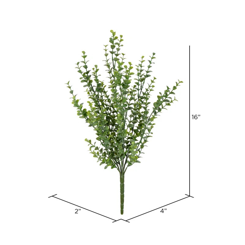 3 Piece Mini Leaf Jade Bush Branch (Set of 3) | Wayfair North America