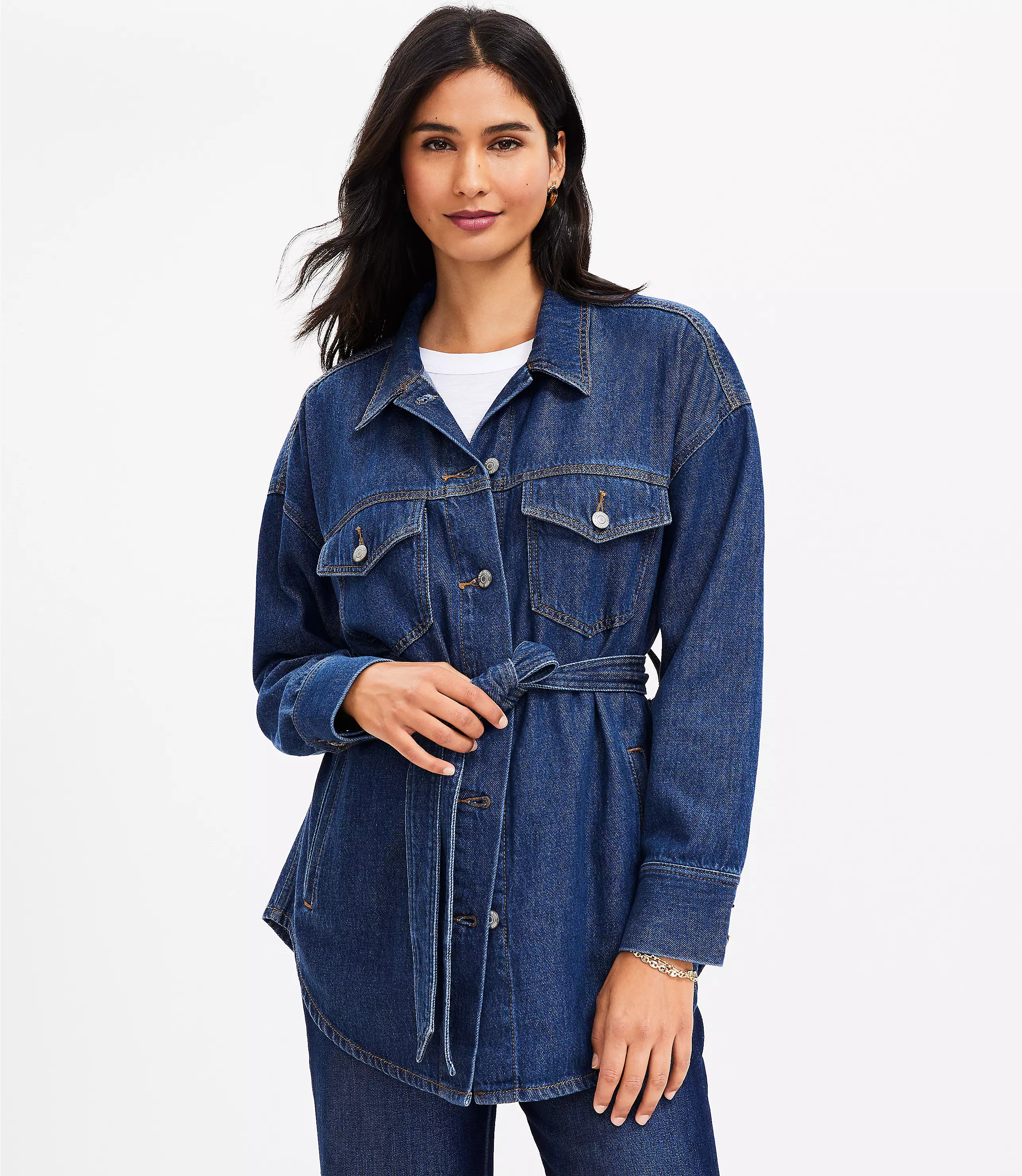 Denim Safari Jacket | LOFT