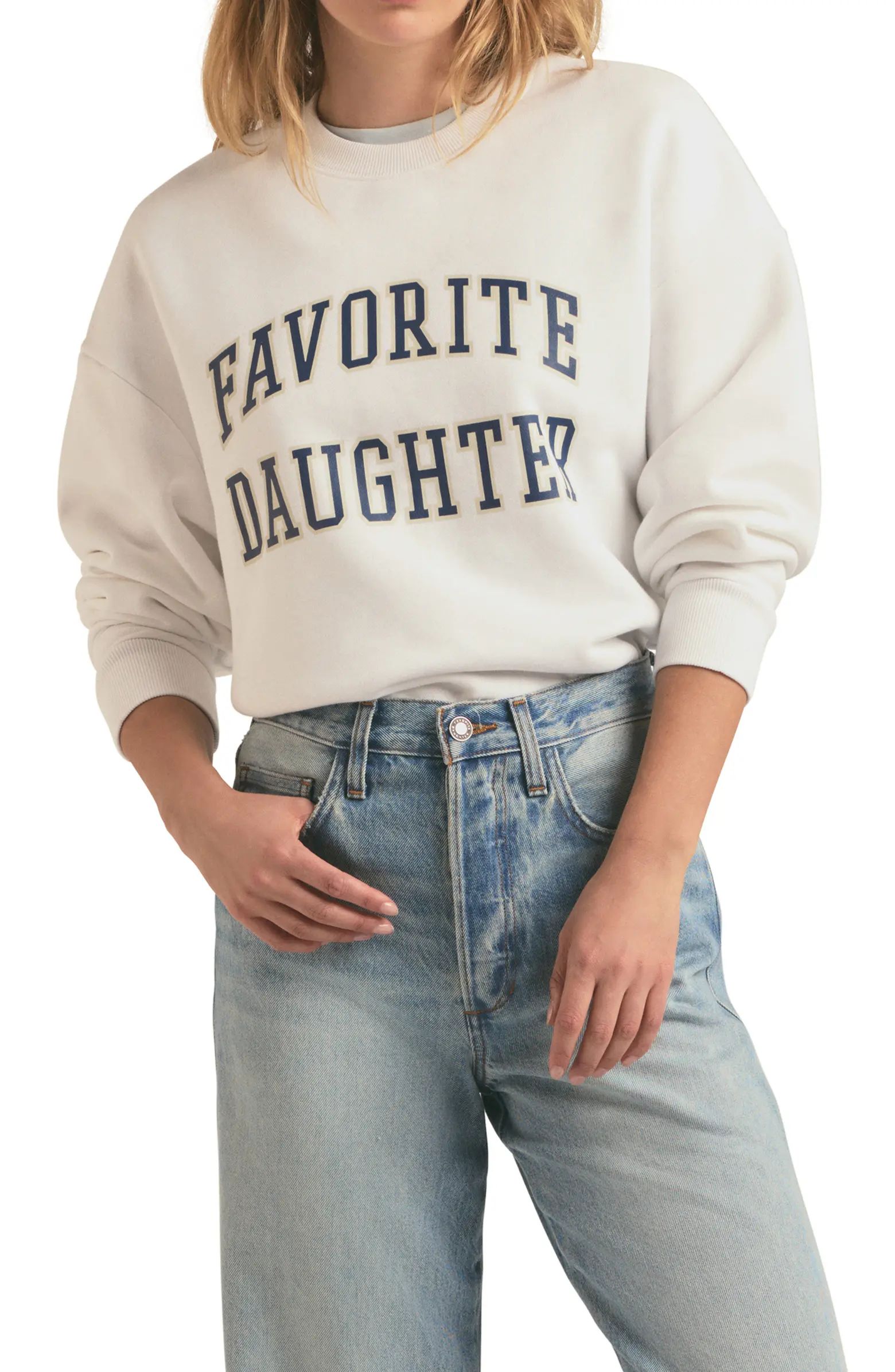 Collegiate Cotton Blend Sweatshirt | Nordstrom