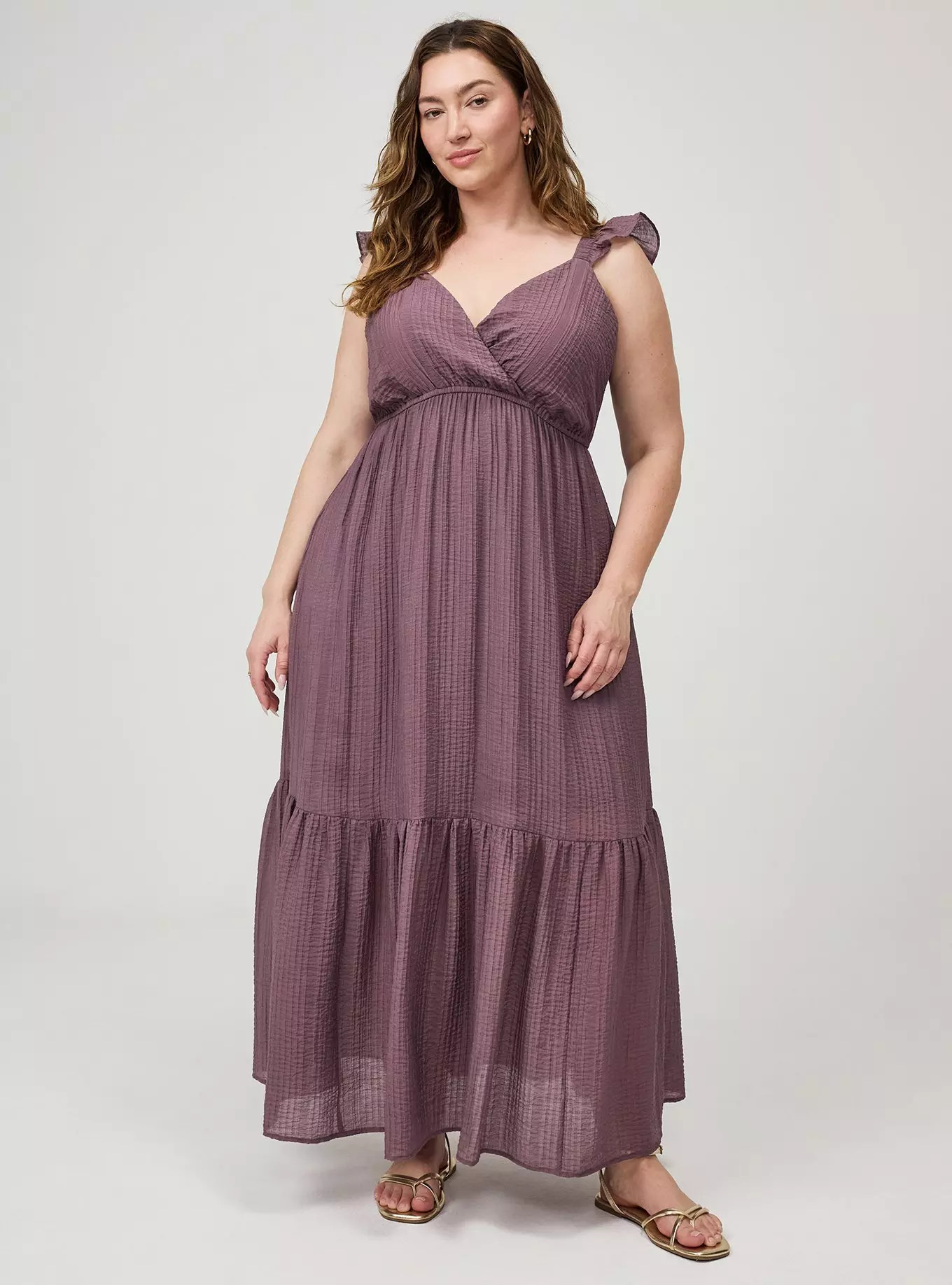 Ruffle Surplice Maxi Dress | Torrid (US & Canada)