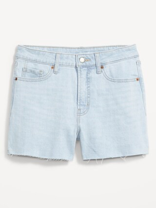 High-Waisted OG Straight Cut-Off Jean Shorts for Women -- 3-inch inseam | Old Navy (US)
