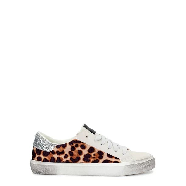 Scoop Women's Distressed Leopard Print Sneaker - Walmart.com | Walmart (US)