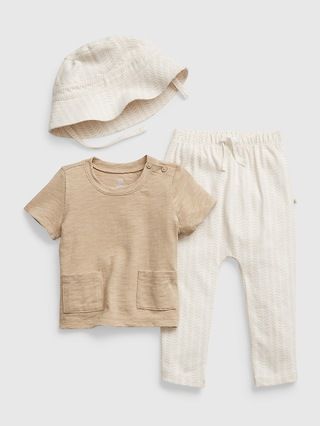 Baby 100% Organic Cotton 3-Piece Outfit Set | Gap (US)