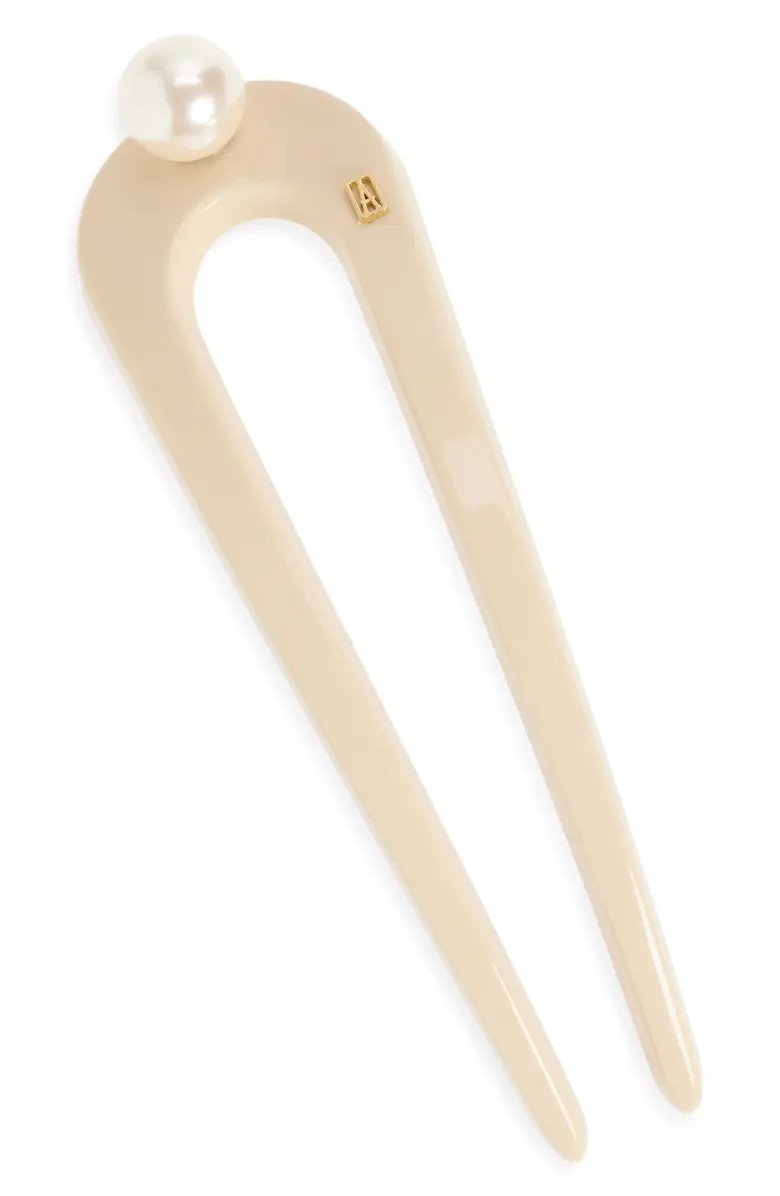 Faux Pearl Embellished French Hair Pin | Nordstrom