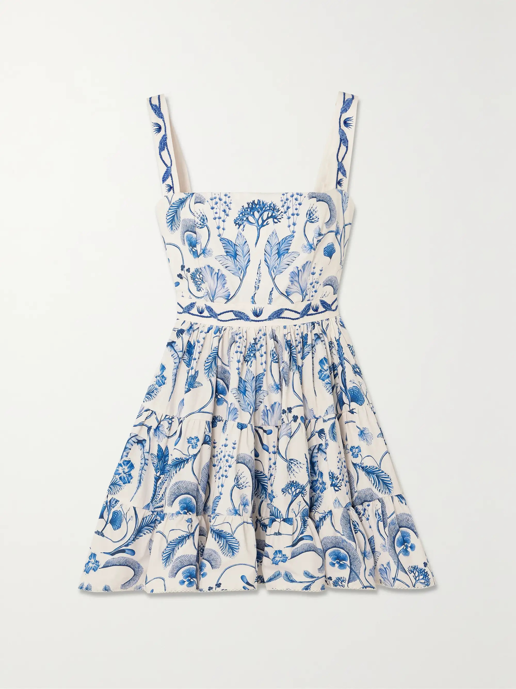 + NET SUSTAIN Lima tiered printed cotton mini dress | NET-A-PORTER (US)