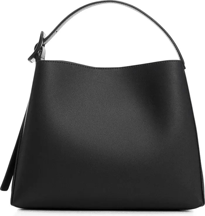 MANGO Buckle Detail Faux Leather Shopper | Nordstrom | Nordstrom