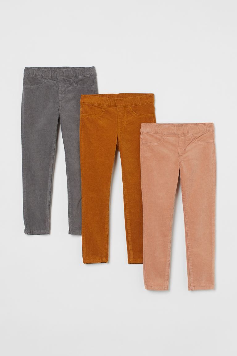 3-pack Corduroy Treggings | H&M (US + CA)