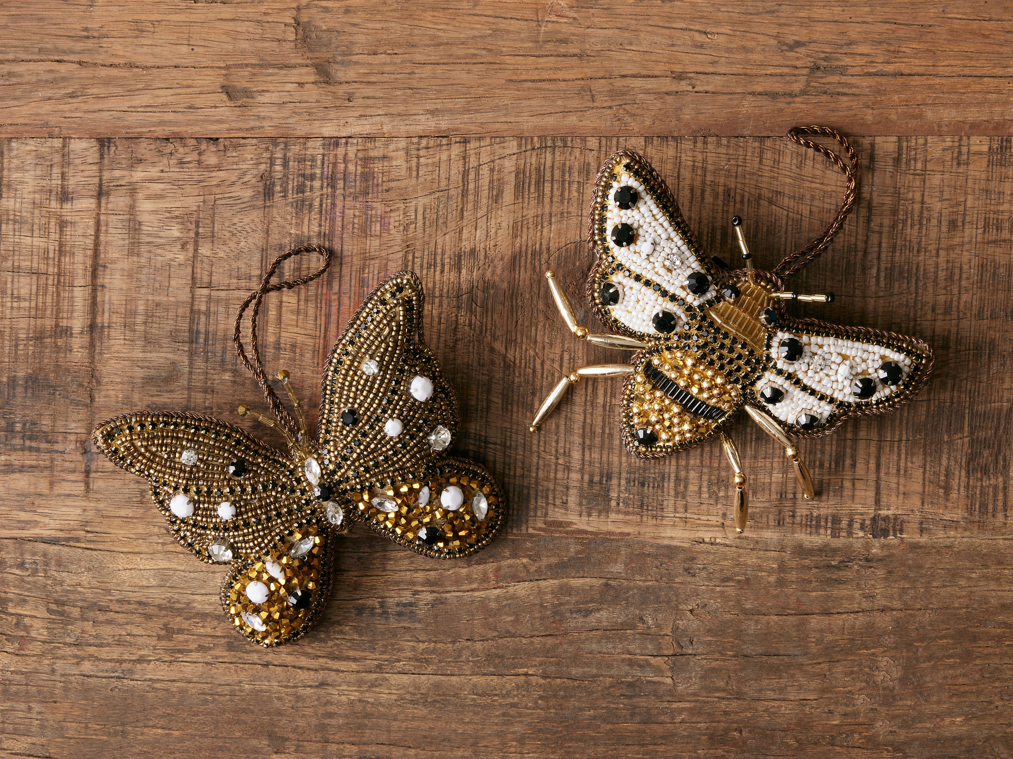Beaded Bug Ornaments (Set of 2) | Arhaus