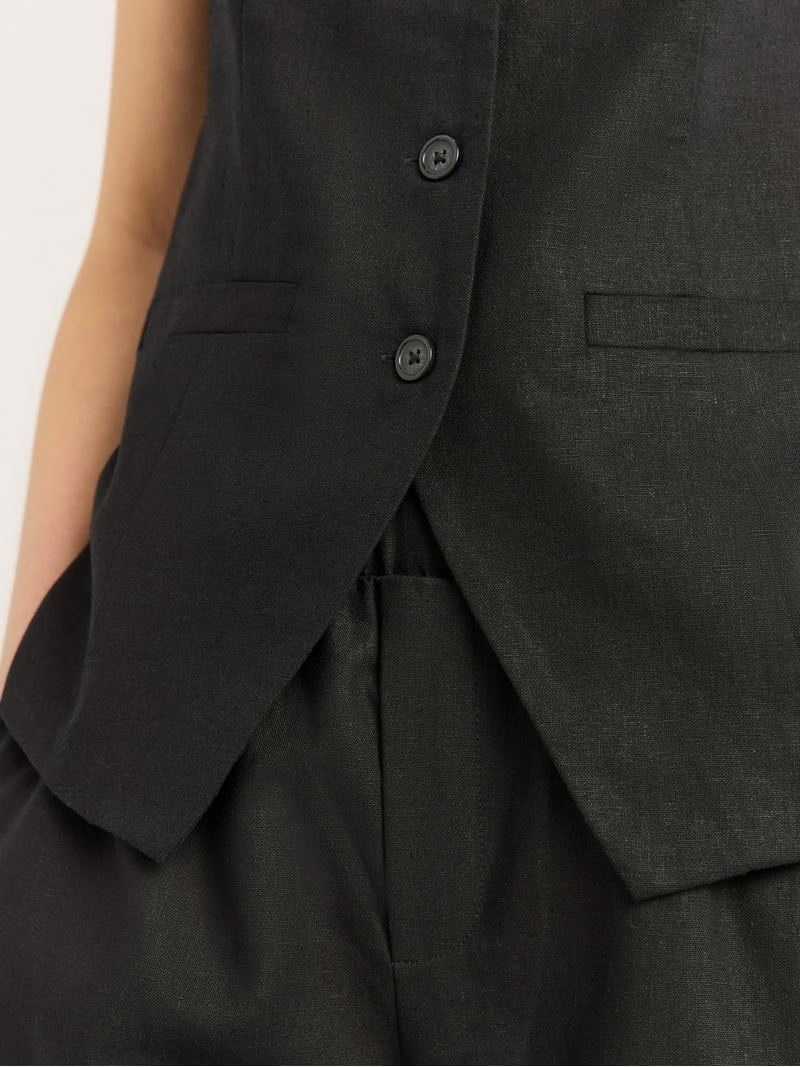 Scoop Women's and Women's Plus Linen Blend Longline Vest, Sizes XS-4X | Walmart (US)