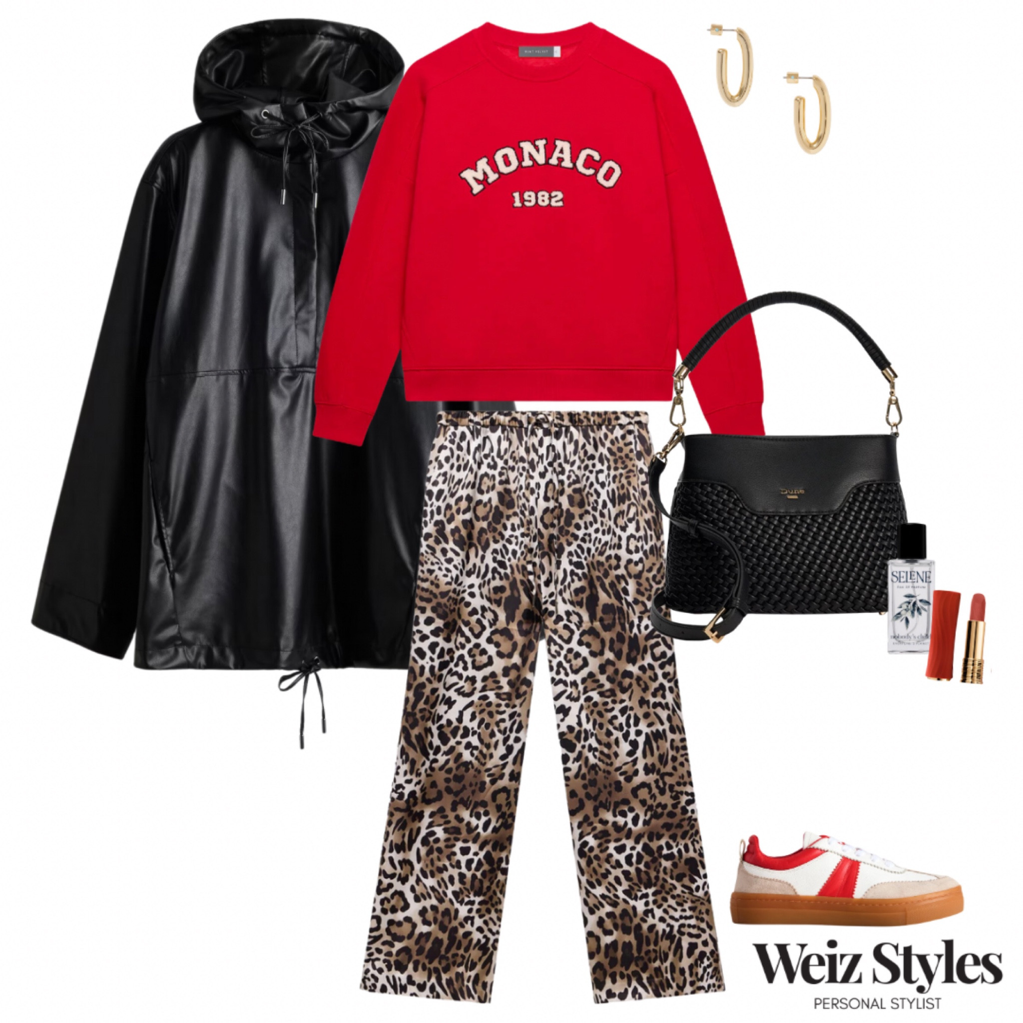 A super fun casual look ❤️ this outfit is filled with personality and creative flair but still comfortable and trendy - a real winning combination ✨

Head to www.weizstyles.com to find out how I can help you on your style journey 💖

Louise x

Personal stylist, styling, ootd, neutral aesthetic, London, Weiz styles, shopping, outfit of the day, uk, confident, handbag, bag, perfume, fragrance, lipstick, lip, elevate you style, feel good, flat lay, shopping, high street, designer, ltk, pu, faux leather, coat, rain machine, jacket, leopard print trousers, comfy, comfort, comfortable, cool, stylish, trendy, character, personality, fun, red, slogan sweatshirt, casual, everyday, good, trainers, pop of colour, womenswear, H&M, mint velvet, John Lewis, mango, net a porter, elevated, feminine, trend, trendy, trainers, sporty, classic, gold earrings, hoops, black leather, handbag, lipstick, lippy, autumnal, autumn 

#LTKstyletip #LTKuk #FashionMonth